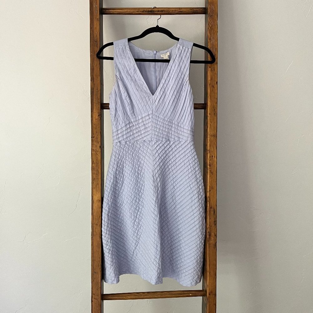 Jcrew Sleeveless Cotton V Neck Dress